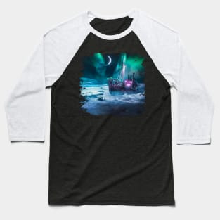 pirates ship fantasy art. sci-fi Baseball T-Shirt